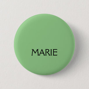 EENVOUDIGE MINIMALE GROENE VOEG JE NAAM TOE GIFT RONDE BUTTON 5,7 CM