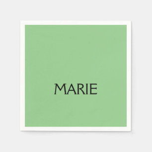 EENVOUDIGE MINIMALE GROENE VOEG JE NAAM TOE GIFT SERVET