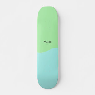 EENVOUDIGE MINIMALE GROENE VOEG JE NAAM TOE GIFT SKATEBOARD