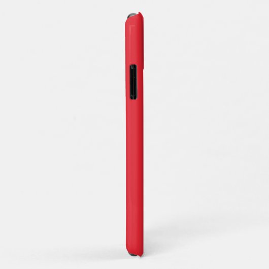 Eenvoudige, minimale helderrood Case-Mate iPhone case (Achterkant/rechts)