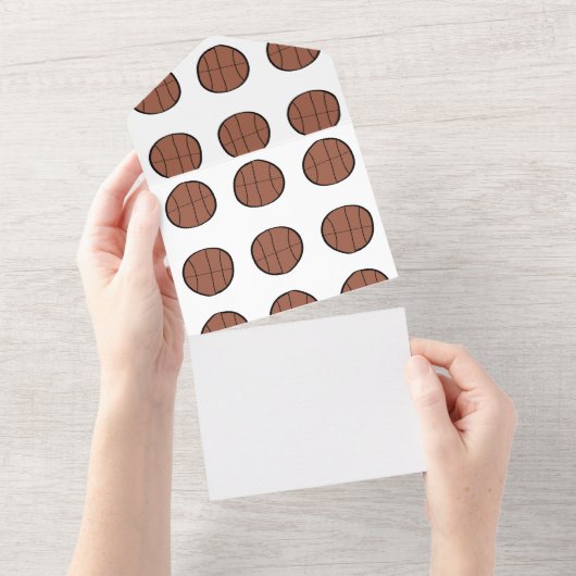 eenvoudige minimale honkbal brons all in one uitnodiging (Afscheurbaar)