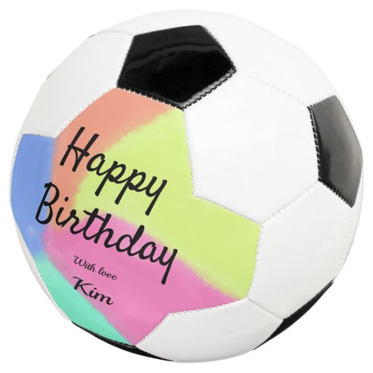 eenvoudige , minimale kalligrafie - gelukkige verj voetbal (Drie kwart)