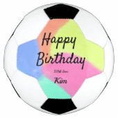 eenvoudige , minimale kalligrafie - gelukkige verj voetbal (Voorkant)