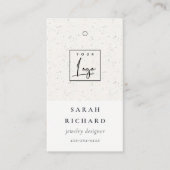 Eenvoudige Minimale Keramische Textuur Prijs Label (Voorkant)