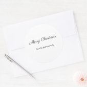 eenvoudige , minimale kersttijden toevoegen jouw t ronde sticker (Envelop)