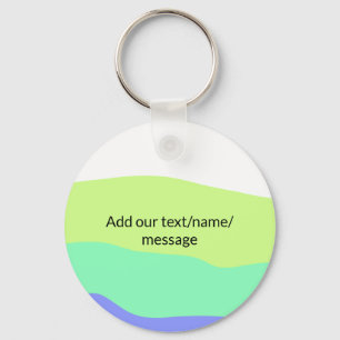 Eenvoudige, minimale, kleurrijke abstracte jouw te sleutelhanger