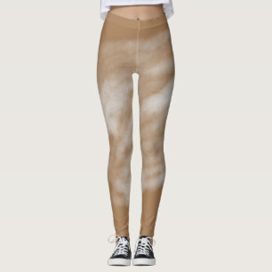 Eenvoudige, minimale kleurrijke strepen paarse gro leggings