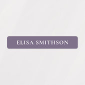 Eenvoudige Minimale Koraal Navyblauwe Meisjesnaam  Labels (Design 2)