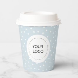 Eenvoudige minimale minimale zakelijke Logo Papieren Bekers