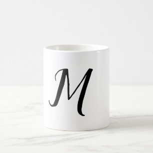 EENVOUDIGE MINIMALE MONOGRAM ELEGANTE SLEUTELHANGE KOFFIEMOK