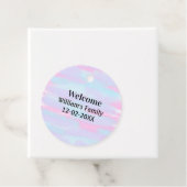 Eenvoudige Minimale Monogram logo Gepersonaliseerd Bedankjes Labels (In situ)