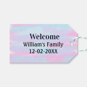 Eenvoudige Minimale Monogram logo Gepersonaliseerd Cadeaulabel