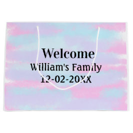 Eenvoudige Minimale Monogram logo Gepersonaliseerd Groot Cadeauzakje