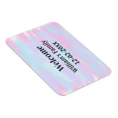 Eenvoudige Minimale Monogram logo Gepersonaliseerd Magneet (Rechterzijde)