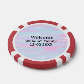 Eenvoudige Minimale Monogram logo Gepersonaliseerd Poker Chips (Enkel)