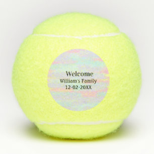 Eenvoudige Minimale Monogram logo Gepersonaliseerd Tennisballen