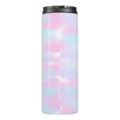 Eenvoudige Minimale Monogram logo Gepersonaliseerd Thermosbeker (Achterkant)