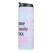 Eenvoudige Minimale Monogram logo Gepersonaliseerd Thermosbeker (Geroteerd rechts)