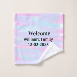 Eenvoudige Minimale Monogram logo Gepersonaliseerd Washandje