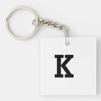 EENVOUDIGE MINIMALE MONOGRAM PERSOONLIJKE NAAM SLE SLEUTELHANGER