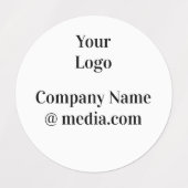 eenvoudige minimale naam hier aangepast LOGO-VERZE Labels (Design 1)