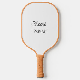Eenvoudige minimale naam toevoegen proost koppel n pickleball paddle