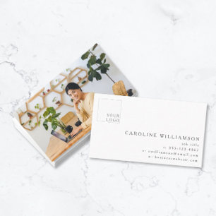 Eenvoudige, minimale professionele Logo foto Visitekaartje