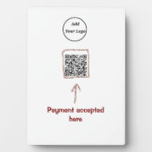 Eenvoudige minimale q of code logo scan code naam fotoplaat (voorkant)