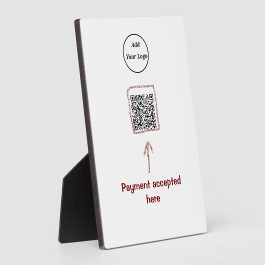 Eenvoudige minimale q of code logo scan code naam fotoplaat (Zijkant)