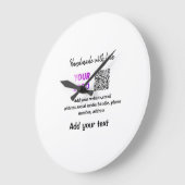 Eenvoudige minimale q of code logo scan code naam grote klok (Hoek)