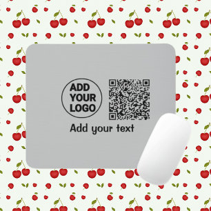 Eenvoudige minimale q of code logo scan code naam muismat