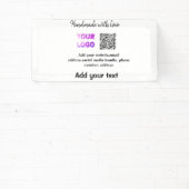 Eenvoudige minimale q of code logo scan code naam spandoek (Insitu)