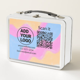 Eenvoudige minimale q r code logo toevoegen scan c