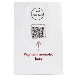 Eenvoudige minimale q r code logo toevoegen scan c medium cadeauzakje