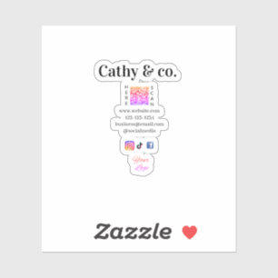 Eenvoudige minimale q r code social instagram logo sticker