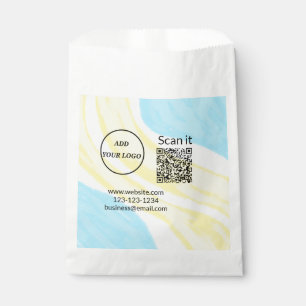 Eenvoudige minimale QR-code logo toevoegen scan co Bedankzakje