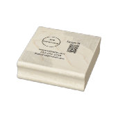 Eenvoudige minimale QR-code logo toevoegen scan co Rubberstempel (Stempel)