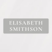 Eenvoudige minimale roze en groene add Jouw naam S Labels (Design 2)