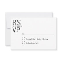 Eenvoudige Minimale RSVP-kaart