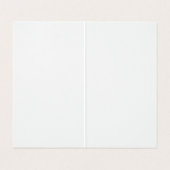 eenvoudige, minimale standaardkleur visitekaartjes (Binnenkant ongevouwen)