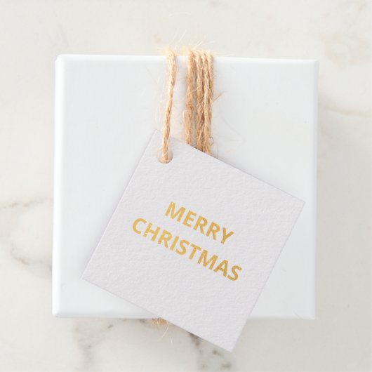 eenvoudige minimale tekst dank u GOLD FOIL cadeau Bedankjes Labels (Met doos)