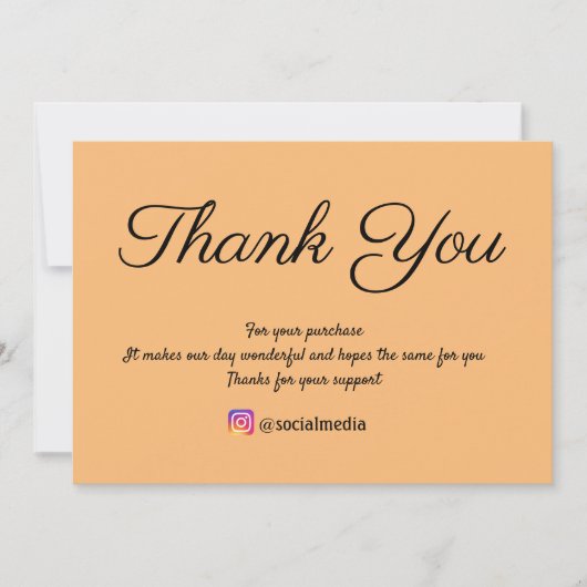 eenvoudige minimale tekststijl bedankt (Voorkant)