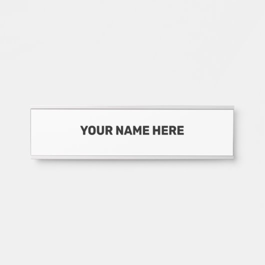 EENVOUDIGE MINIMALE TEKSTSTIJL DEURBORDJE (Voorkant)