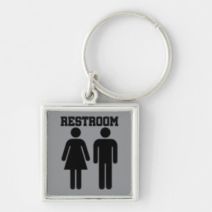 Eenvoudige Minimale Toilet Badkamer Toilet WC Sleutelhanger