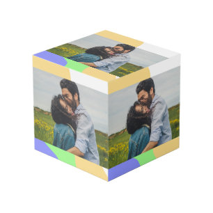 eenvoudige minimale voeg je naam foto monogram ui kubus