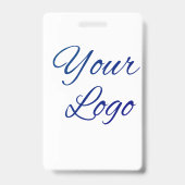 eenvoudige minimale voeg uw logo/ontwerp hier teks badge (Achterkant)