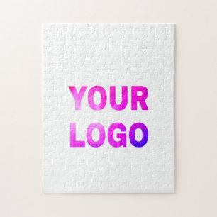 eenvoudige minimale voeg uw logo/ontwerp hier teks legpuzzel