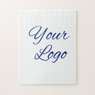 eenvoudige minimale voeg uw logo/ontwerp hier teks legpuzzel