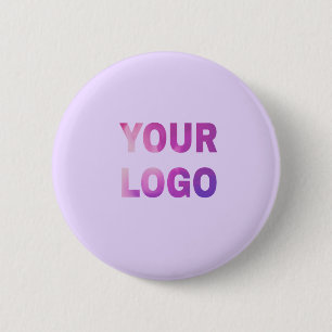 eenvoudige minimale voeg uw logo/ontwerp hier teks ronde button 5,7 cm