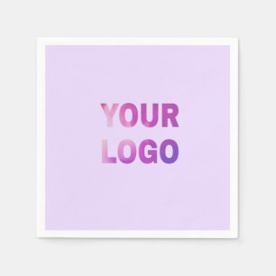 eenvoudige minimale voeg uw logo/ontwerp hier teks servet